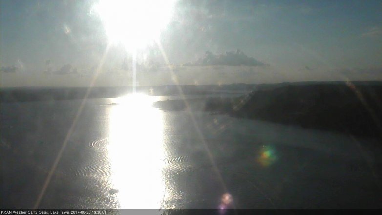 Lake Travis webcam, June 25, 2017 7:00 PM CT