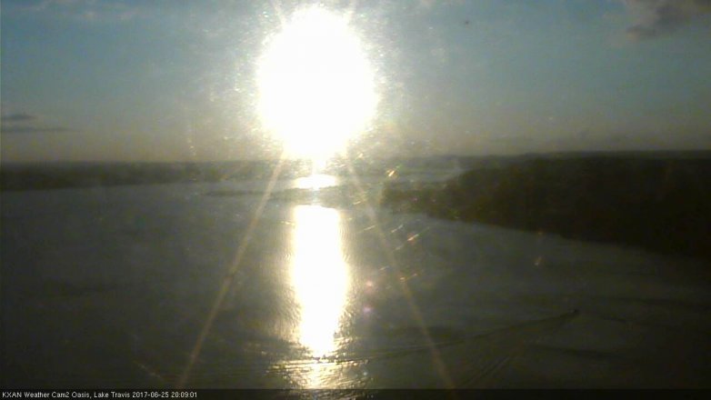 Lake Travis webcam, June 25, 2017 7:35 PM CT