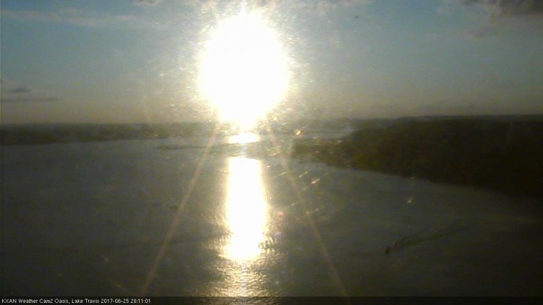 Lake Travis webcam, June 25, 2017 7:40 PM CT
