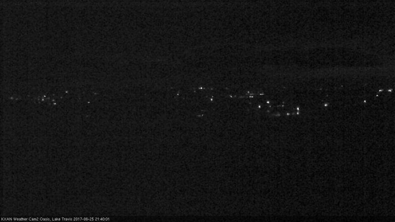 Lake Travis webcam, June 25, 2017 9:05 PM CT