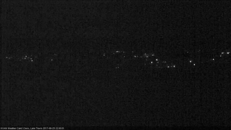 Lake Travis webcam, June 25, 2017 9:10 PM CT