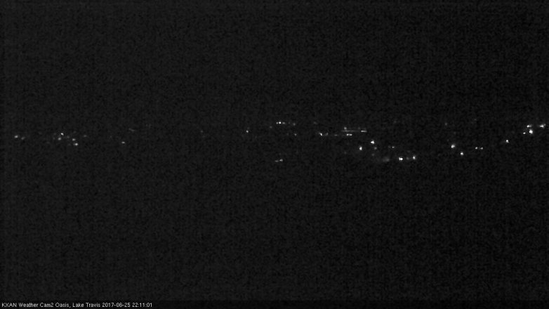 Lake Travis webcam, June 25, 2017 9:30 PM CT