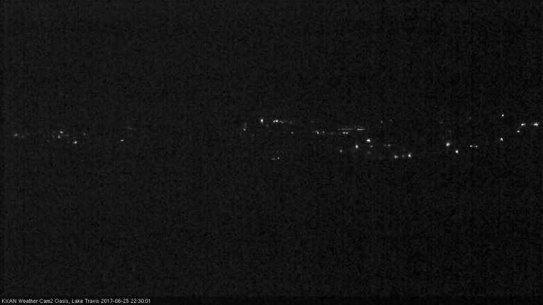 Lake Travis webcam, June 25, 2017 9:45 PM CT