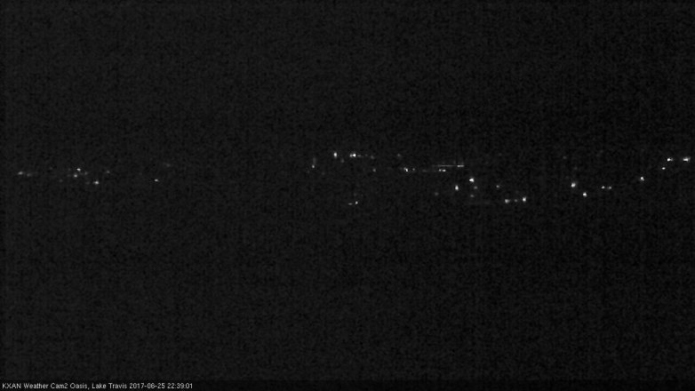Lake Travis webcam, June 25, 2017 10:10 PM CT