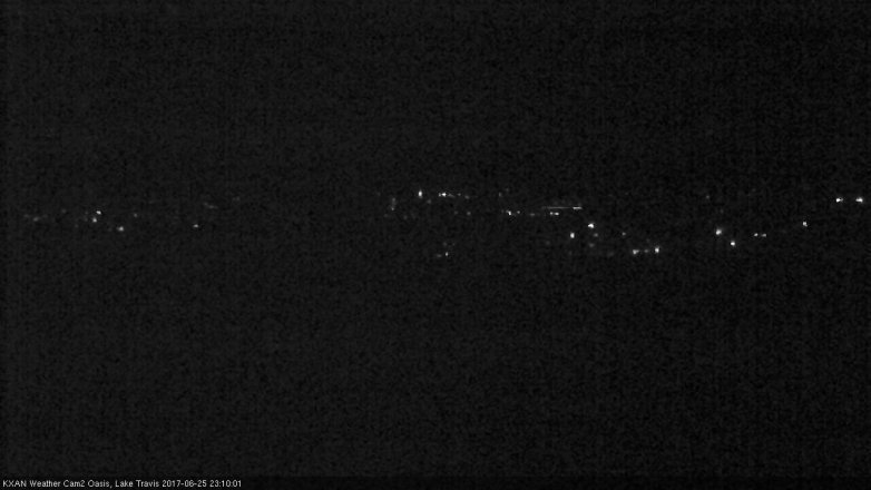 Lake Travis webcam, June 25, 2017 10:15 PM CT