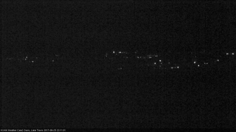Lake Travis webcam, June 25, 2017 10:20 PM CT