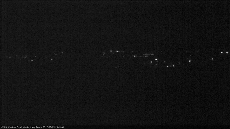 Lake Travis webcam, June 25, 2017 11:05 PM CT