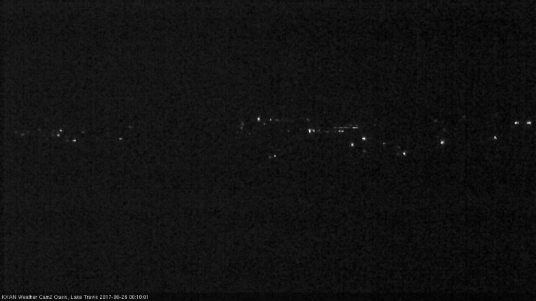 Lake Travis webcam, June 25, 2017 11:40 PM CT