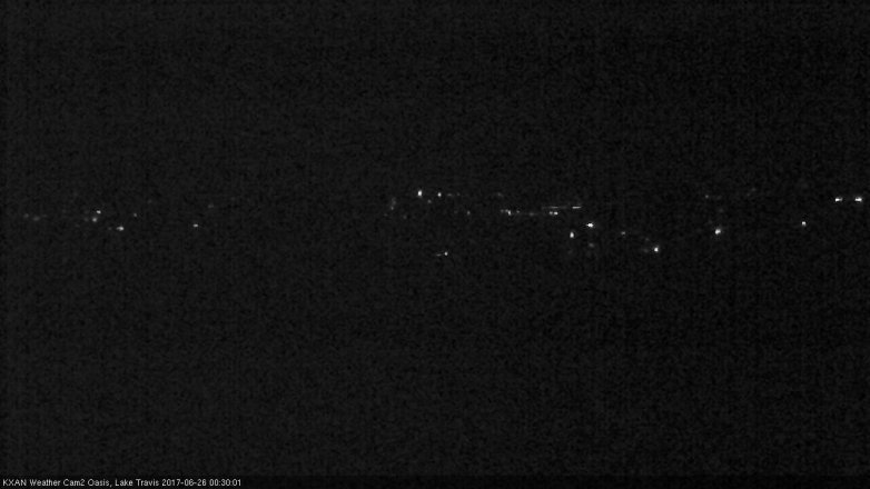Lake Travis webcam, June 25, 2017 11:45 PM CT