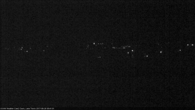 Lake Travis webcam, June 25, 2017 11:50 PM CT