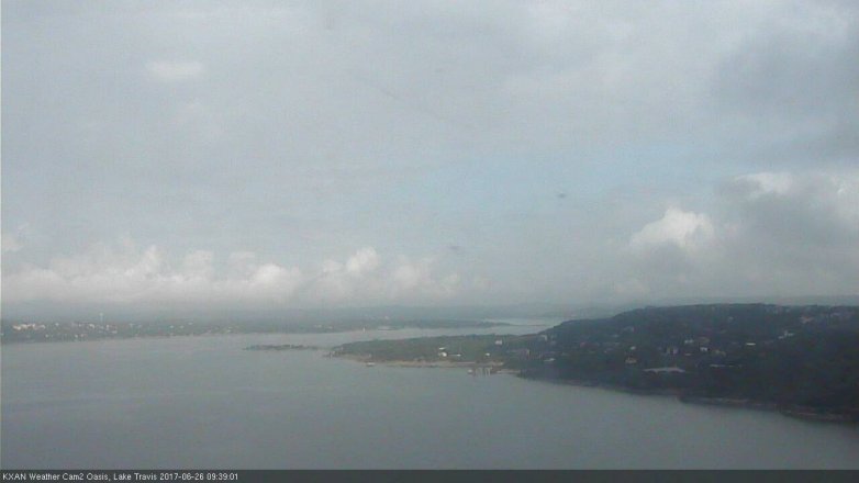 Lake Travis webcam, June 26, 2017 9:00 AM CT