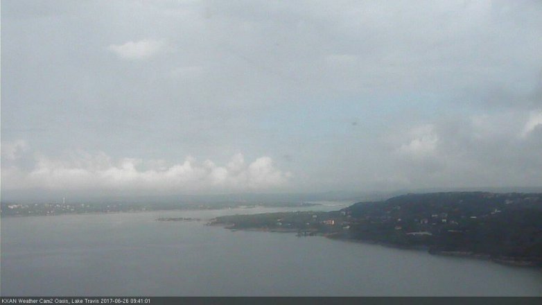Lake Travis webcam, June 26, 2017 9:05 AM CT