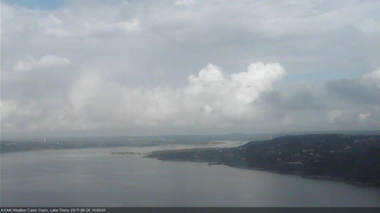 Lake Travis webcam, June 26, 2017 9:15 AM CT