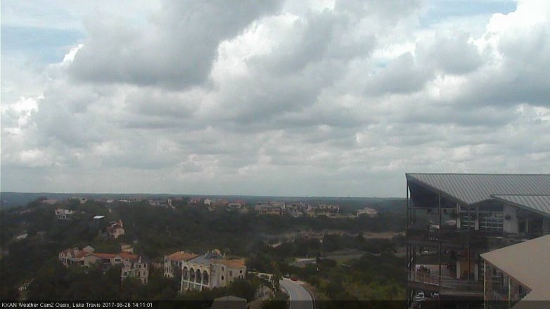 Lake Travis webcam, June 26, 2017 1:15 PM CT