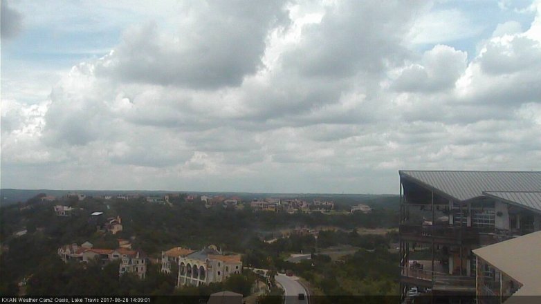 Lake Travis webcam, June 26, 2017 1:40 PM CT