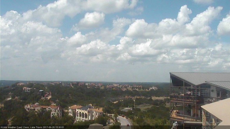 Lake Travis webcam, June 26, 2017 2:55 PM CT