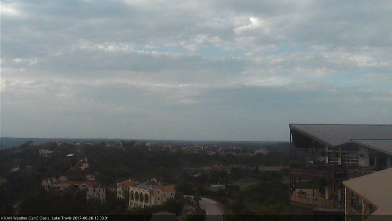 Lake Travis webcam, June 26, 2017 6:40 PM CT