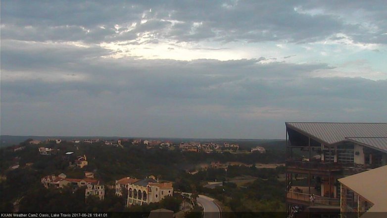 Lake Travis webcam, June 26, 2017 6:55 PM CT
