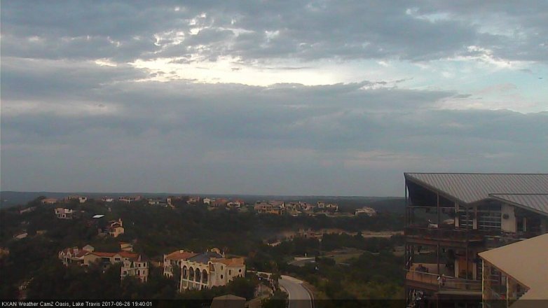 Lake Travis webcam, June 26, 2017 7:00 PM CT