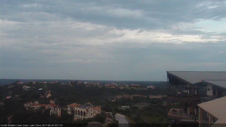 Lake Travis webcam, June 26, 2017 7:20 PM CT