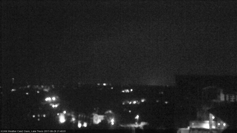 Lake Travis webcam, June 26, 2017 9:10 PM CT