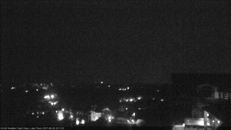 Lake Travis webcam, June 26, 2017 9:15 PM CT