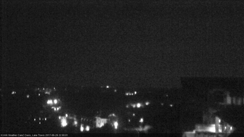 Lake Travis webcam, June 26, 2017 9:30 PM CT