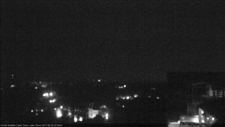 Lake Travis webcam, June 26, 2017 9:35 PM CT