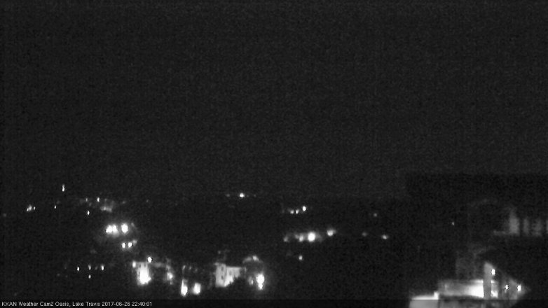Lake Travis webcam, June 26, 2017 9:50 PM CT