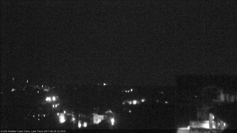 Lake Travis webcam, June 26, 2017 10:10 PM CT