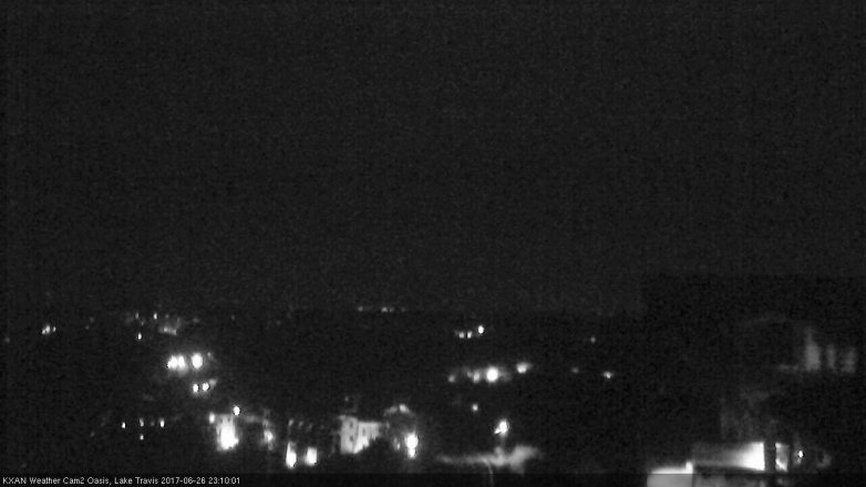 Lake Travis webcam, June 26, 2017 10:25 PM CT
