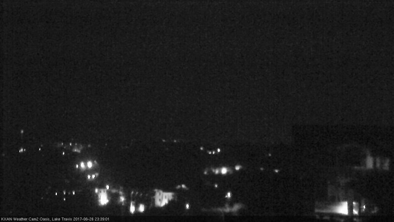 Lake Travis webcam, June 26, 2017 11:10 PM CT