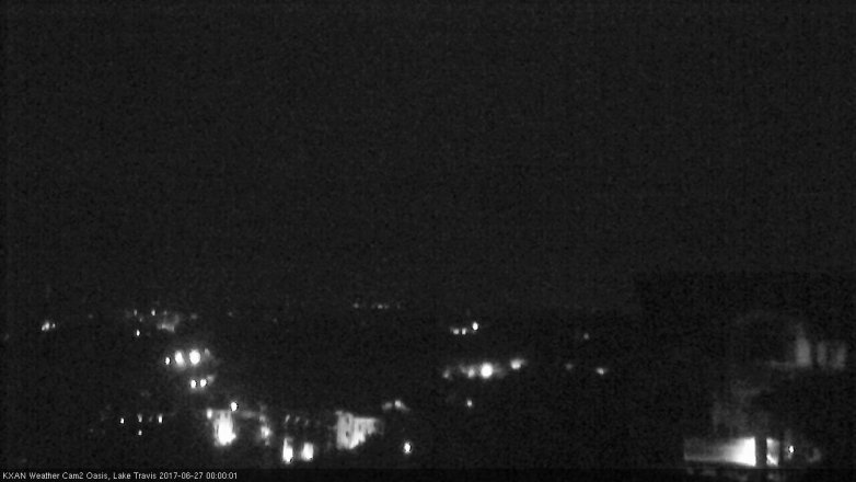 Lake Travis webcam, June 26, 2017 11:30 PM CT