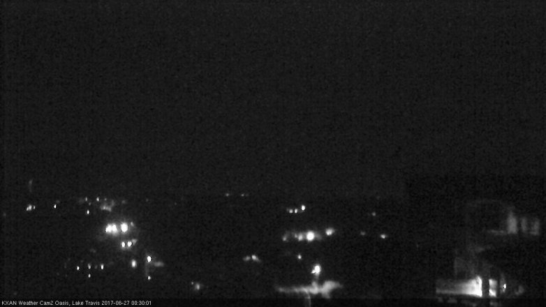 Lake Travis webcam, June 26, 2017 11:50 PM CT