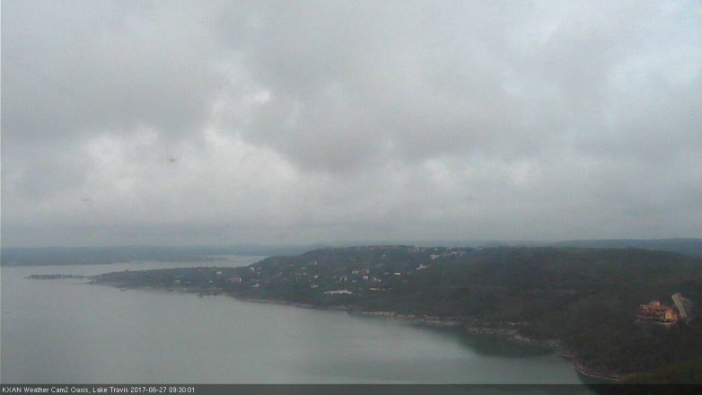 Lake Travis webcam, June 27, 2017 9:00 AM CT