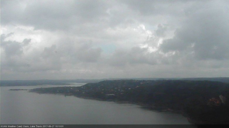 Lake Travis webcam, June 27, 2017 9:25 AM CT