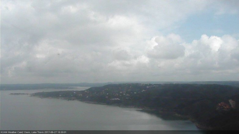 Lake Travis webcam, June 27, 2017 9:45 AM CT