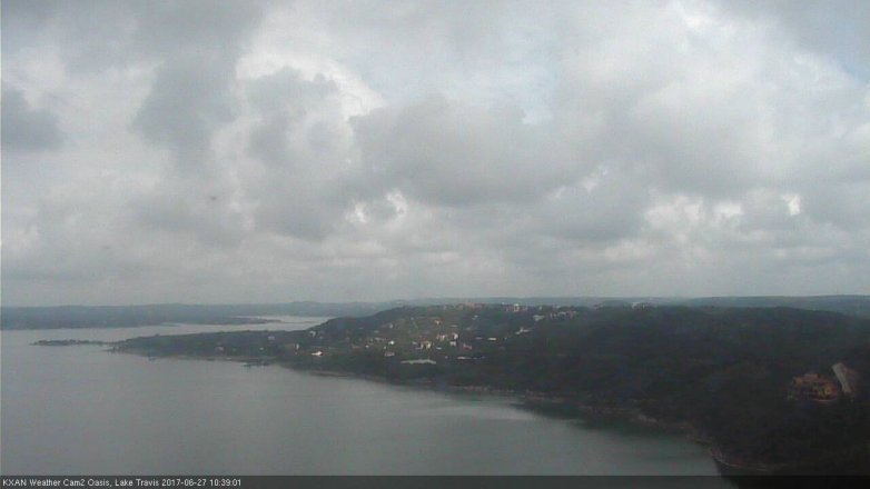 Lake Travis webcam, June 27, 2017 9:55 AM CT