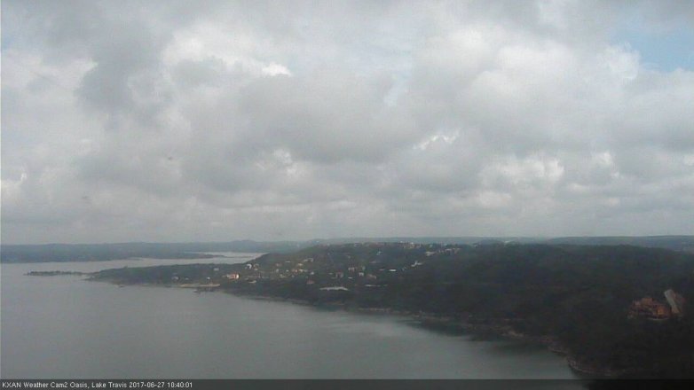 Lake Travis webcam, June 27, 2017 10:00 AM CT
