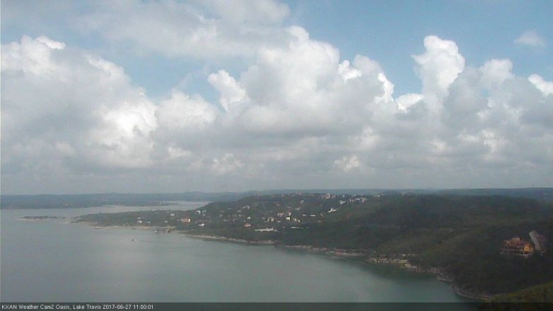Lake Travis webcam, June 27, 2017 10:10 AM CT