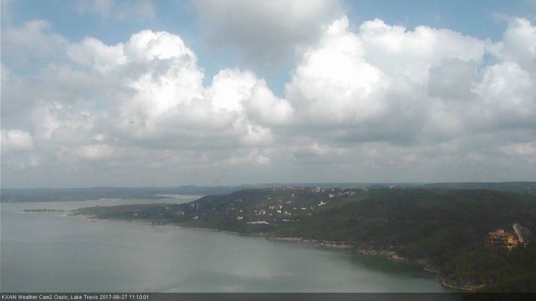 Lake Travis webcam, June 27, 2017 10:25 AM CT