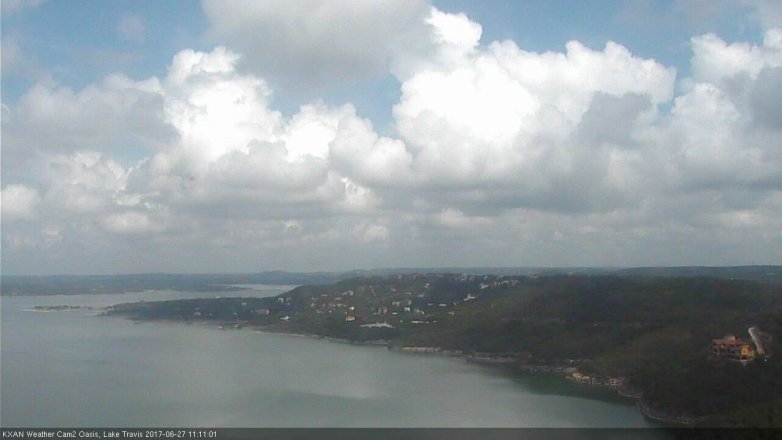 Lake Travis webcam, June 27, 2017 10:40 AM CT