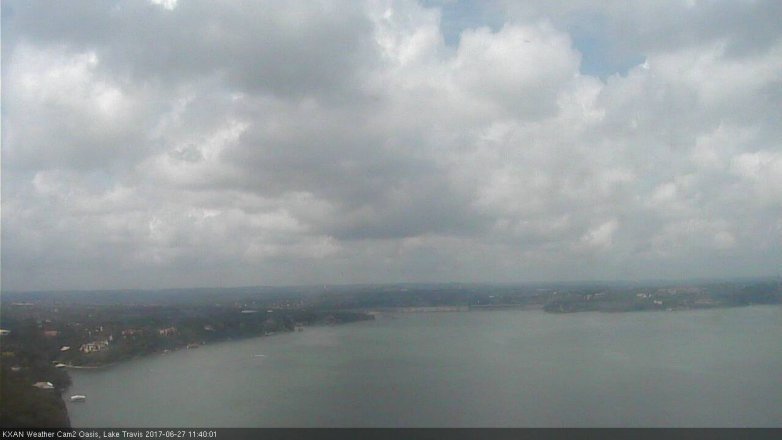 Lake Travis webcam, June 27, 2017 10:45 AM CT
