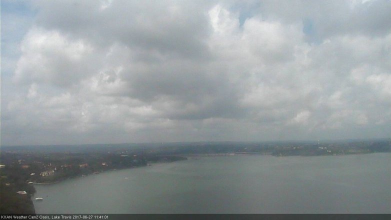 Lake Travis webcam, June 27, 2017 10:50 AM CT