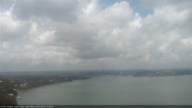 Lake Travis webcam, June 27, 2017 10:55 AM CT