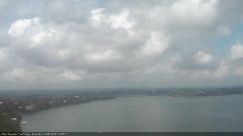 Lake Travis webcam, June 27, 2017 11:00 AM CT