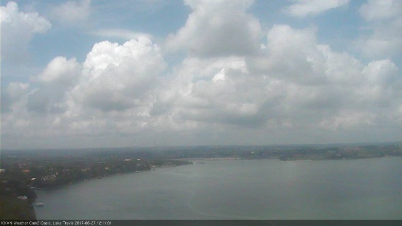 Lake Travis webcam, June 27, 2017 11:30 AM CT