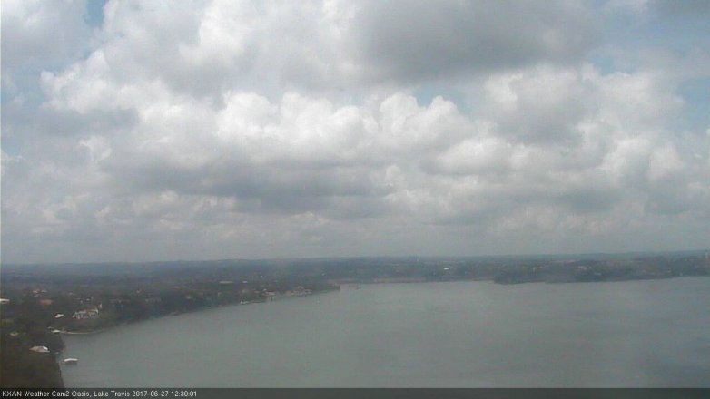 Lake Travis webcam, June 27, 2017 11:35 AM CT