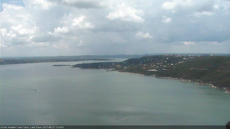 Lake Travis webcam, June 27, 2017 12:45 PM CT