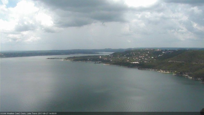 Lake Travis webcam, June 27, 2017 1:30 PM CT